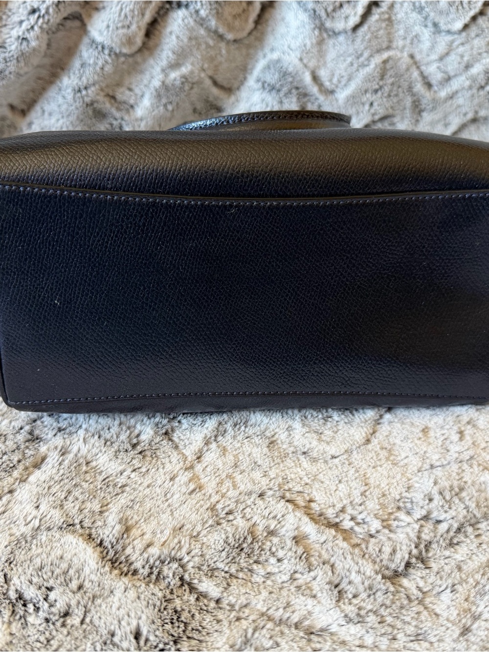 Coach Mini Bennet Navy Metallic Leather Crossbody Bag with Removable Strap - Picture 8 of 10